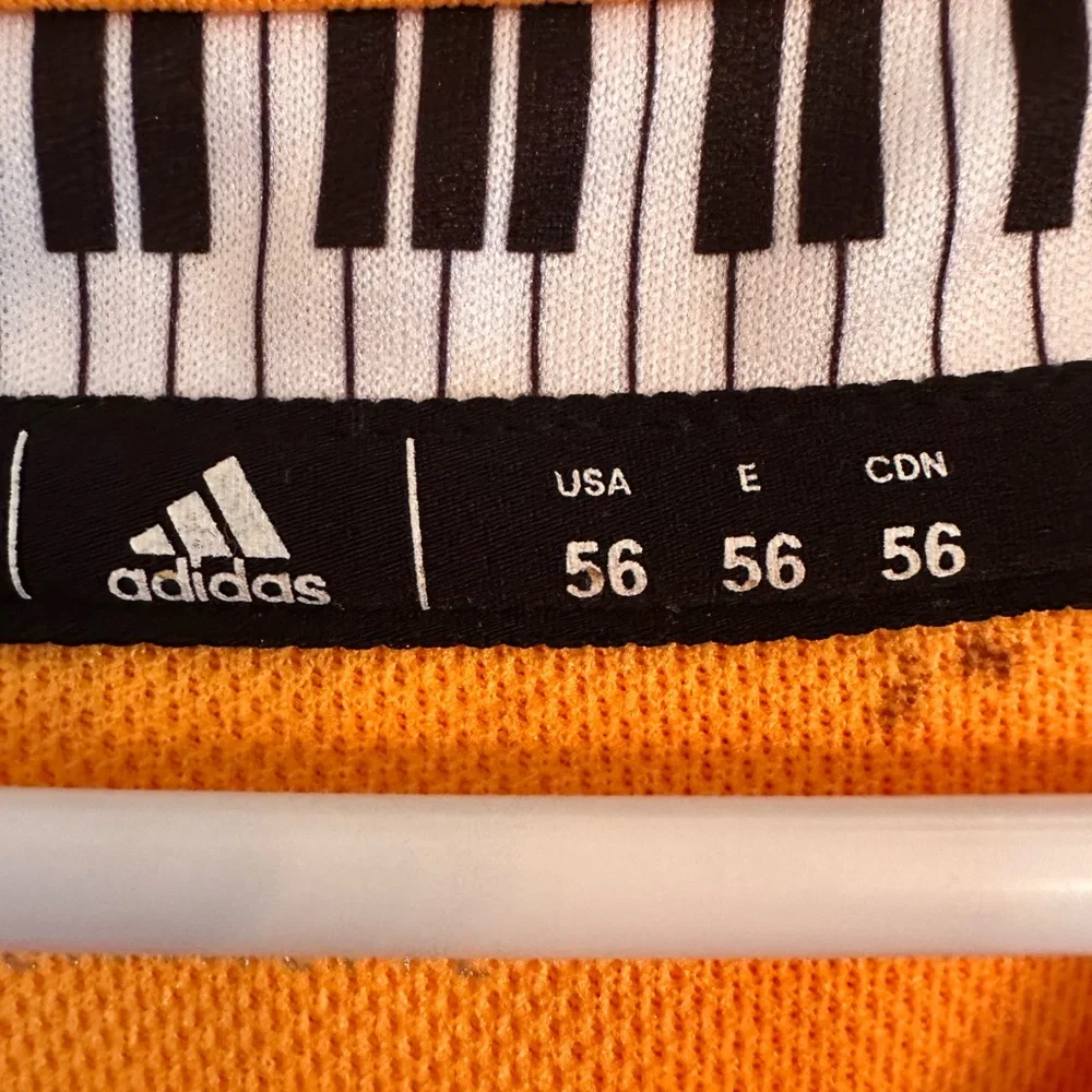 adidas White & Gold Locker Access Jersey